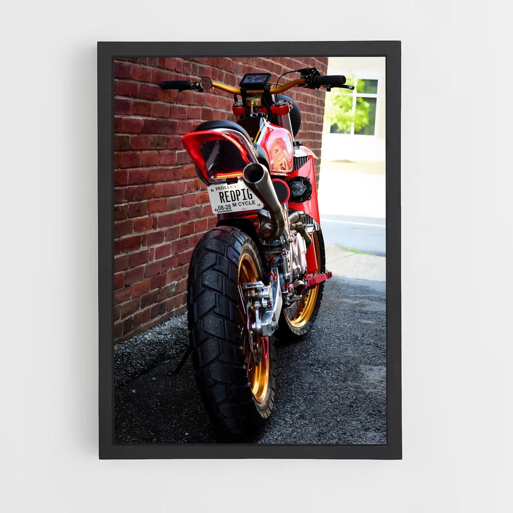 Poster Moto Rouge Urbain – affiche Sherco (vue 2)